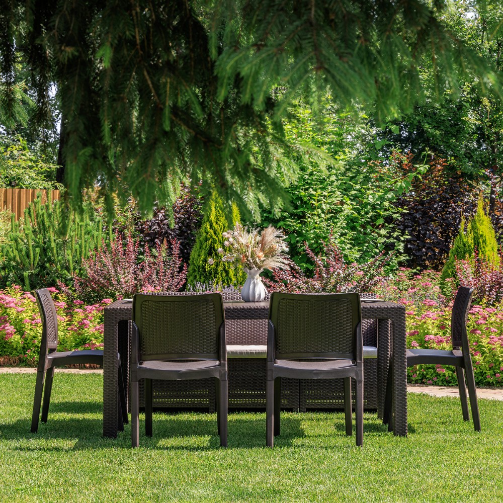 Обеденный комплект Royal Family JULY XL коричневый 4